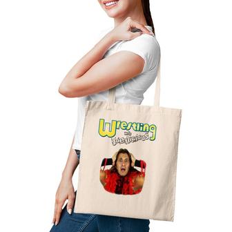 Wrestling With Joeylicious Face Tote Bag | Mazezy