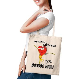 Zipper Member Heart Bypass Surgery Survivor Club Tote Bag | Mazezy