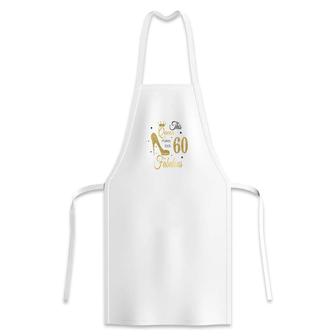 60 Gold With Black 60Th Birthday Apron - Seseable