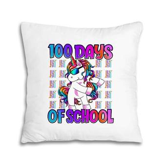 100 Days Of School Unicorn 100 Days Smarter 100Th Day Pillow | Mazezy AU
