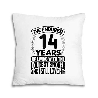 14Th Wedding Anniversary Gifts For Her 14 Years Of Marriage Pillow | Mazezy