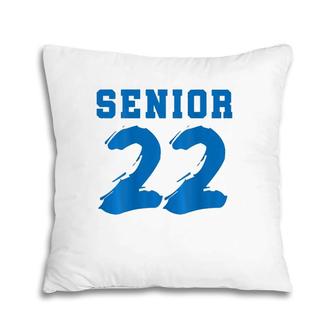 2022 Graduating Class Jersey Style Senior 22 Ver2 Pillow | Mazezy