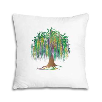 2022 Mardi Gras Mardi Gras Parade Mardi Gras Tree Pillow | Mazezy