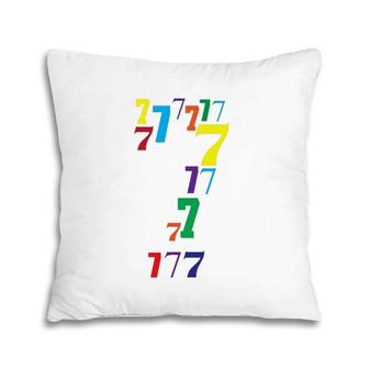 7 Years Old Birthday - 7Th B-Day Number 7 Ver2 Pillow | Mazezy