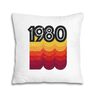 80S Style Retro 42Nd Birthday Vintage 1980 Ver2 Pillow | Mazezy