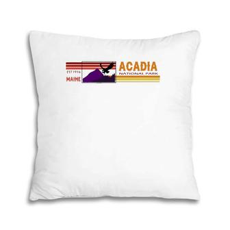Acadia National Park Retro Gift Pillow | Mazezy
