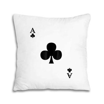 Ace Of Clubs Deck Of Cards Halloween Costume Pillow | Mazezy