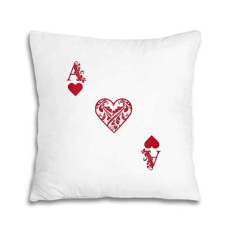 Ace Of Hearts Costume - Funny Halloween Gift Pillow | Mazezy