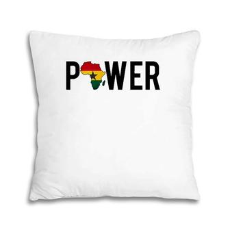 Africa Black African Power Ghana Map Pillow | Mazezy