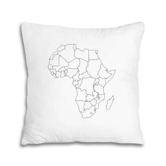 African Continentmen Women Map Of Africa Pride Pillow | Mazezy