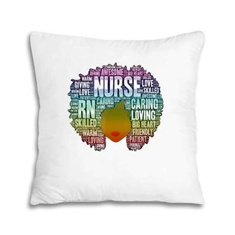 Afro Diva Educated African American Nurses Melanin Rn Nurse Pillow | Mazezy