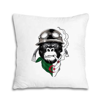 Algeria Algerian Flag Biker Tee Algeria Pillow | Mazezy