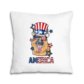 America German Shepherd Dog Owner 4Th Of July Pillow | Mazezy
