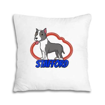 American Stafford Terrier Dog Owner Pillow | Mazezy