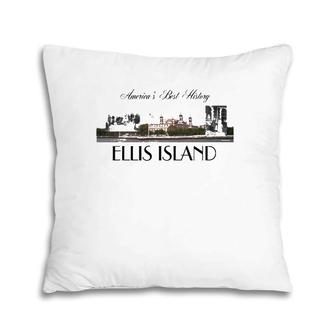 America's Best History Ellis Island Pillow | Mazezy