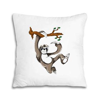 Animal Lover Zoo Keeper Gift Idea Sloth Pillow | Mazezy