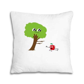 Apple Leaving Tree Funny Little Fruity Gift Pillow | Mazezy