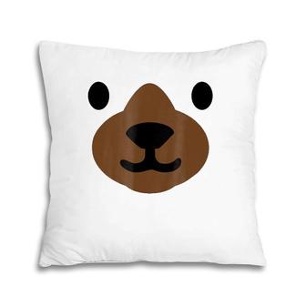 Bear Face Halloween Costume Funny Pillow | Mazezy