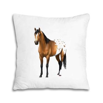 Beautiful Buckskin Appaloosa Quarter Horse Lover Gift Premium Pillow | Mazezy