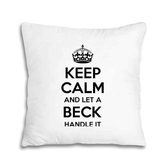 Beck Funny Surname Family Tree Birthday Reunion Gift Idea Pillow | Mazezy