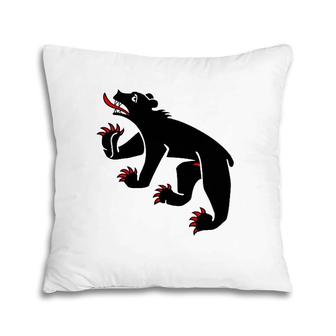 Bern Bear - Swiss City And Canton Crest Pillow | Mazezy