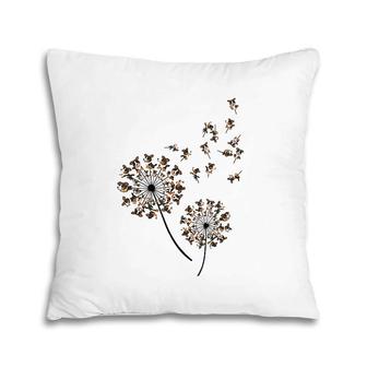 Bernese Mountain Flower Flying Dandelion Funny Dog Lover Pillow | Mazezy