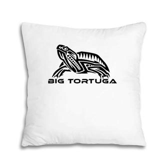 Big Tortuga Turtle - Old Tortuga Sweet Life Pillow | Mazezy