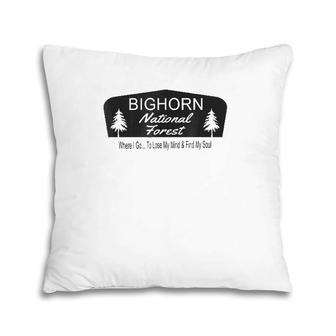 Bighorn National Forest Wyoming Souvenirs Pillow | Mazezy