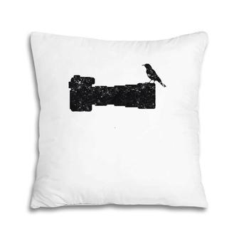 Bird Camera Long Lens Photographervintage Pillow | Mazezy