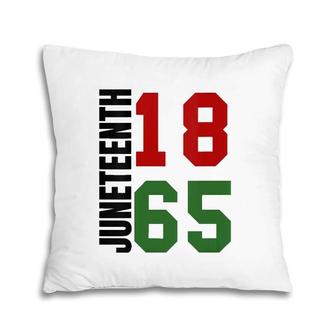 Black Proud African American For Juneteenth V-Neck Pillow | Mazezy