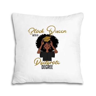 Black Queen With A Doctorate Degree Graduation Pillow | Mazezy