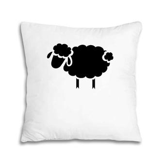 Black Sheep Silhouette Design Pillow | Mazezy