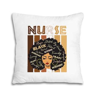 Black Strong Nurse Afro Love Melanin African American Women Pillow | Mazezy