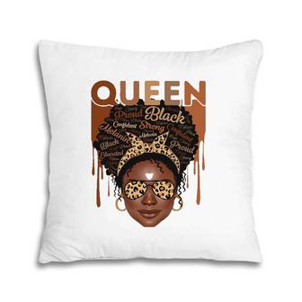 Black Woman Educated Strong Melanin Queen African American Pillow | Mazezy
