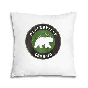 Blairsville Georgia Outdoors Ga Bear Mountains Badge Raglan Baseball Tee Pillow | Mazezy DE