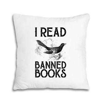 Book Lover's Vintage I Read Banned Books Reading Lovers Pillow | Mazezy