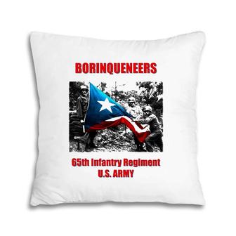 Borinqueneers 65Th Infantry Regiment Puerto Rico Pillow | Mazezy