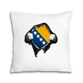 Bosnia Flag Bosnian Pillow | Mazezy