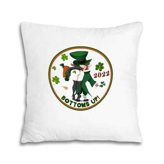 Bottoms Up Leprechaun St Patrick's Day Funny 2022 Ver2 Pillow | Mazezy CA