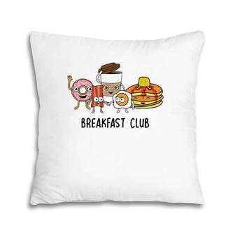 Breakfast Cute Kawaii Bfast Club Parody Funny Food Pun Pillow | Mazezy