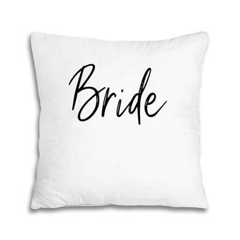Bride Bachelorette Party Bridal Shower Wedding Honeymoon Pillow | Mazezy