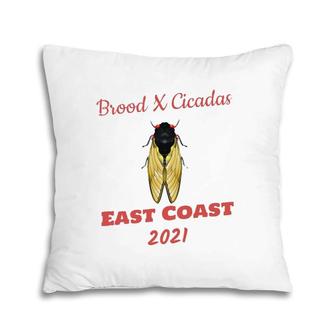 Brood X Cicadas East Coast 2021 Commemorative Pillow | Mazezy