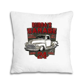 Bubba's Garage Hot Rod Classic Vintage Street Rod Design Pillow