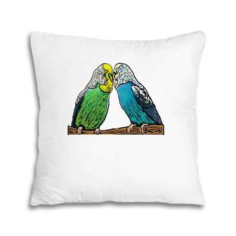 Budgie Cute Bird Lover Gift Pillow | Mazezy
