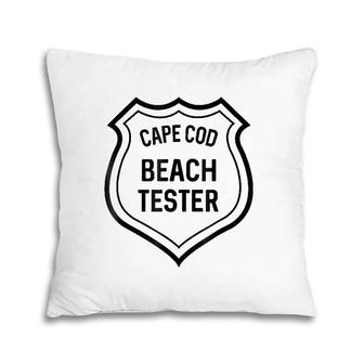 Cape Cod Beach Tester Funny Pillow | Mazezy