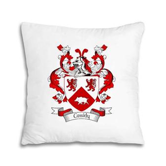 Cassidy Coat Of Arms Cassidy Surname Family Crest Pillow | Mazezy