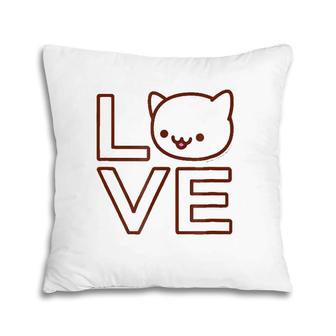 Cat - Love For Cat Lovers Pillow | Mazezy