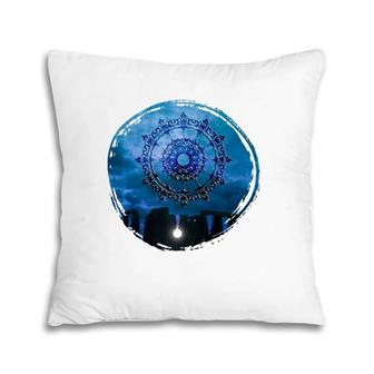 Celtic Stonehenge Mandala Medallion Gothic Fan Fun Pillow | Mazezy