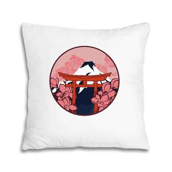 Cherry Blossom Woodblock Japanese Art Japan Pillow | Mazezy