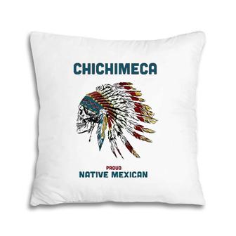 Chichimeca Tribe Native Mexican Indian Proud Retroskull Pillow | Mazezy
